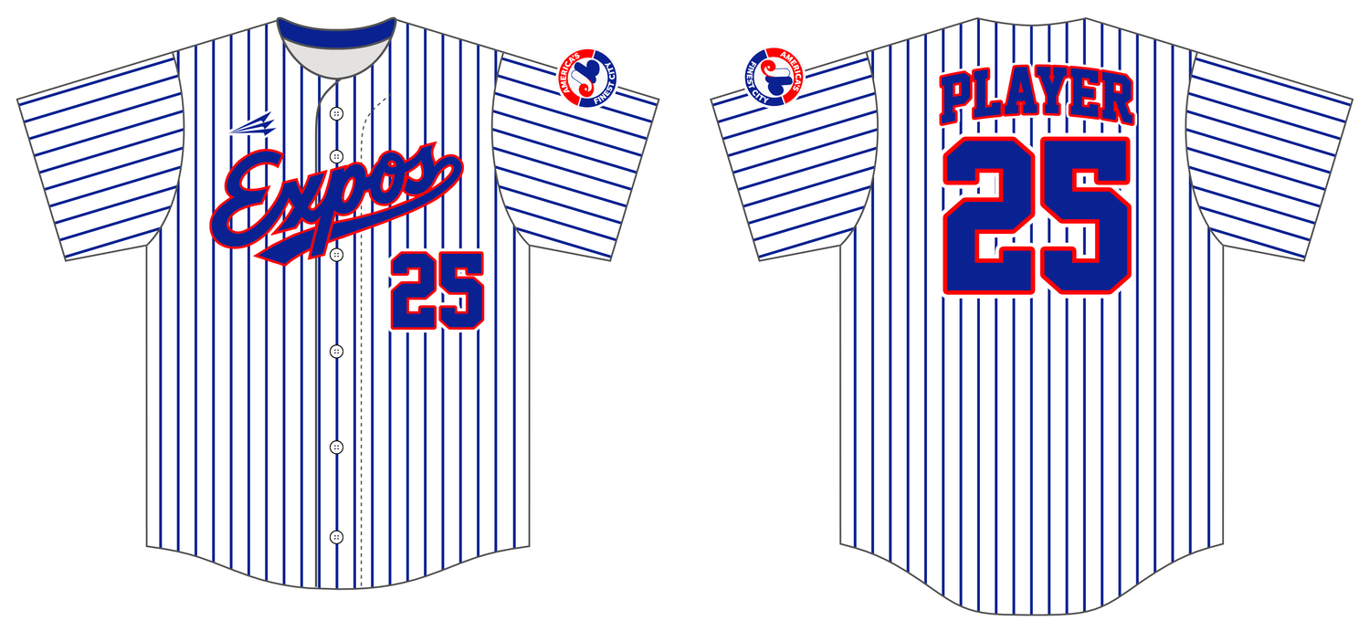 The Expos Baseball Custom NanoDri Baseball Jersey #J1