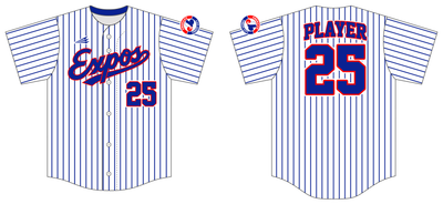 The Expos Baseball Custom NanoDri Baseball Jersey #J1