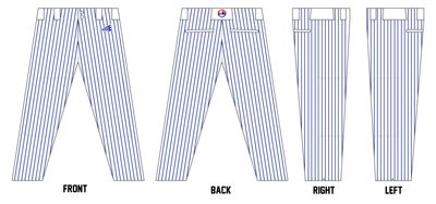 The Expos Baseball Custom Athletic Cut Baseball Pant #BP1