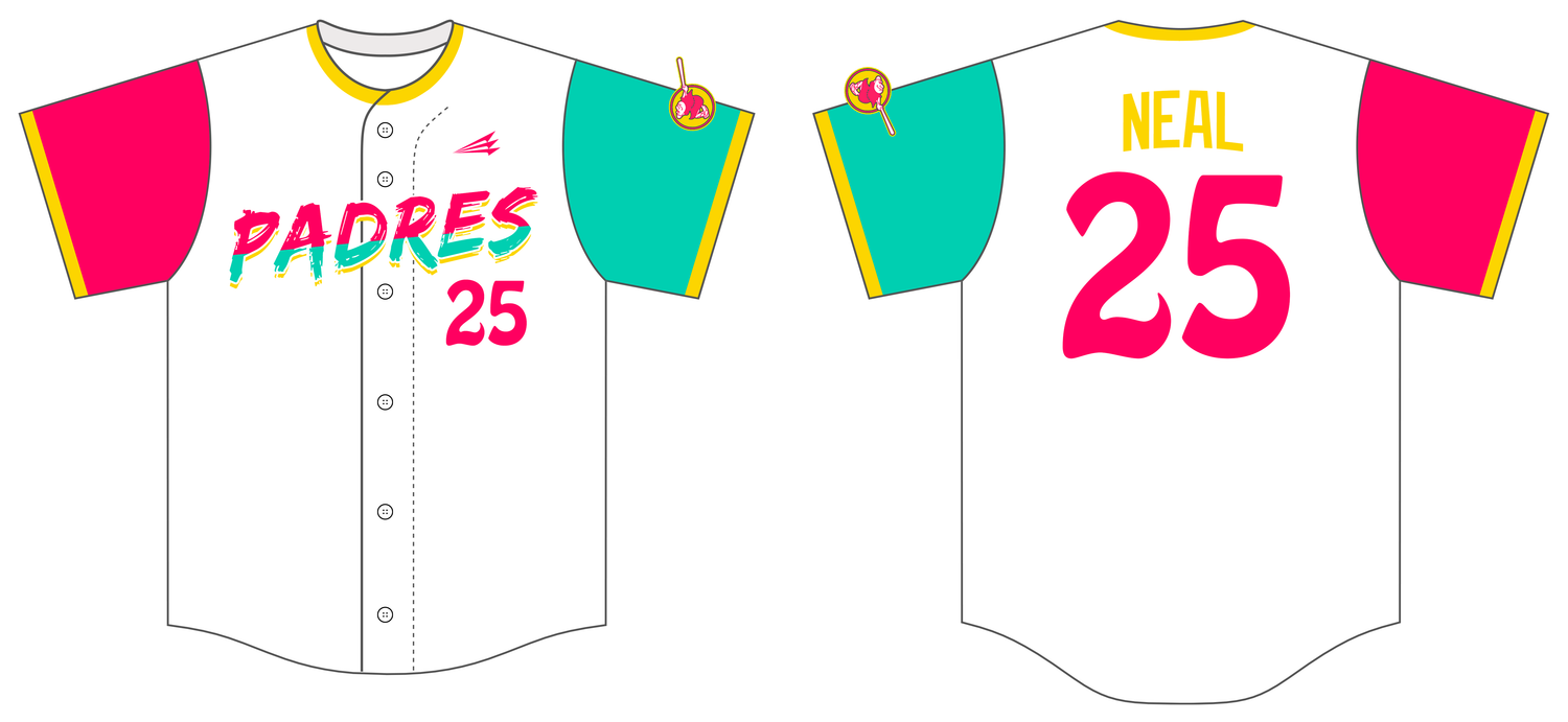 Santa Rosa REBL Padres Custom NanoDri Baseball Jersey #J4b