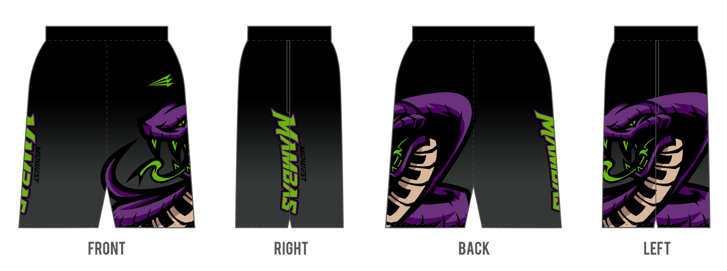 Midwest Mambas Custom Revolution Pocket Shorts #RV2