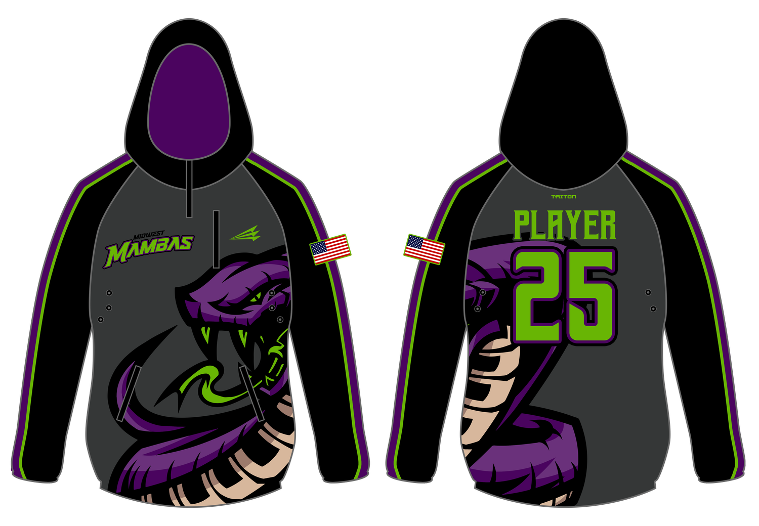 Midwest Mambas Custom Gladiator Hoodie #GH2