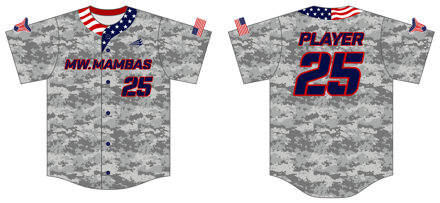 Midwest Mambas Custom Hexaflex Baseball Jersey #J9B