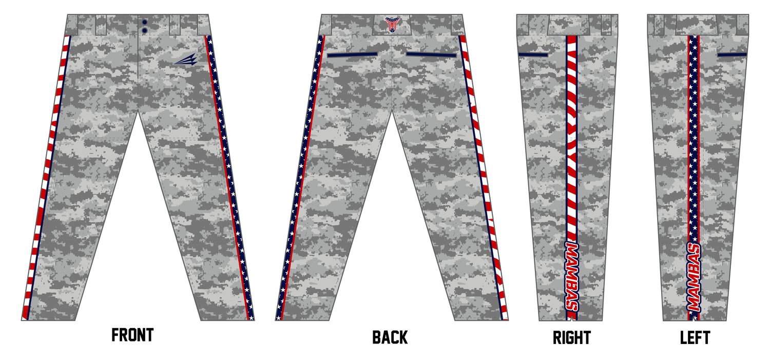 Midwest Mambas Custom Athletic Cut Baseball Pants #BP9B