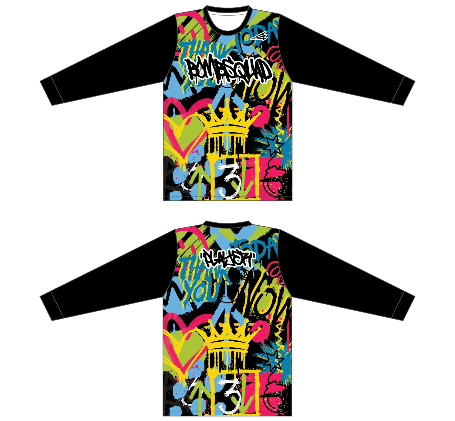 FC Bombsquad Custom Long Sleeve HyperMAX Tee #HM2