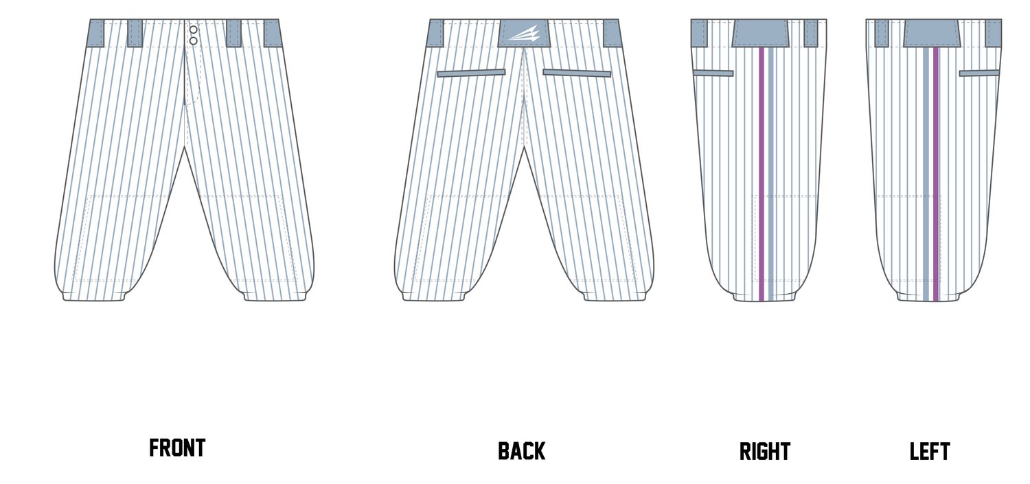 Pocono Mountains Baseball Club Custom Knicker Baseball Pant #BP2B