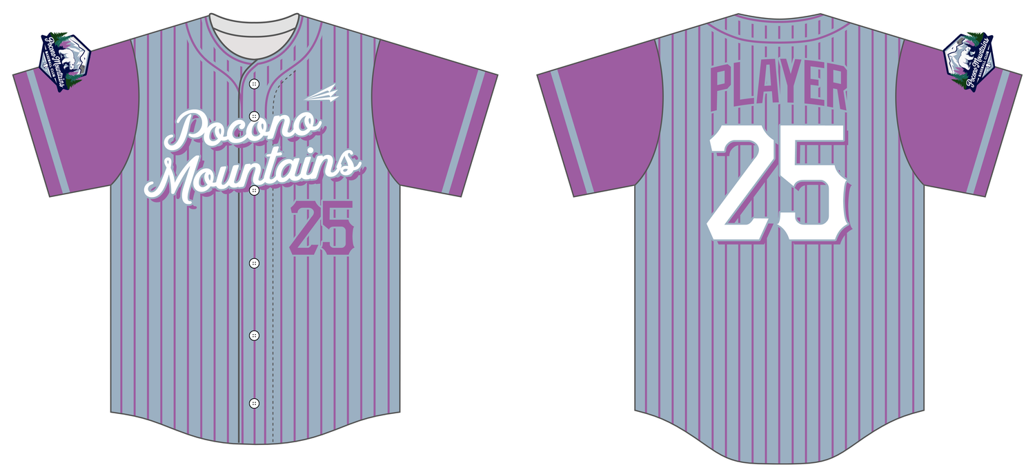 Pocono Mountains Baseball Club Custom HexaFlex Baseball Jersey #J1C