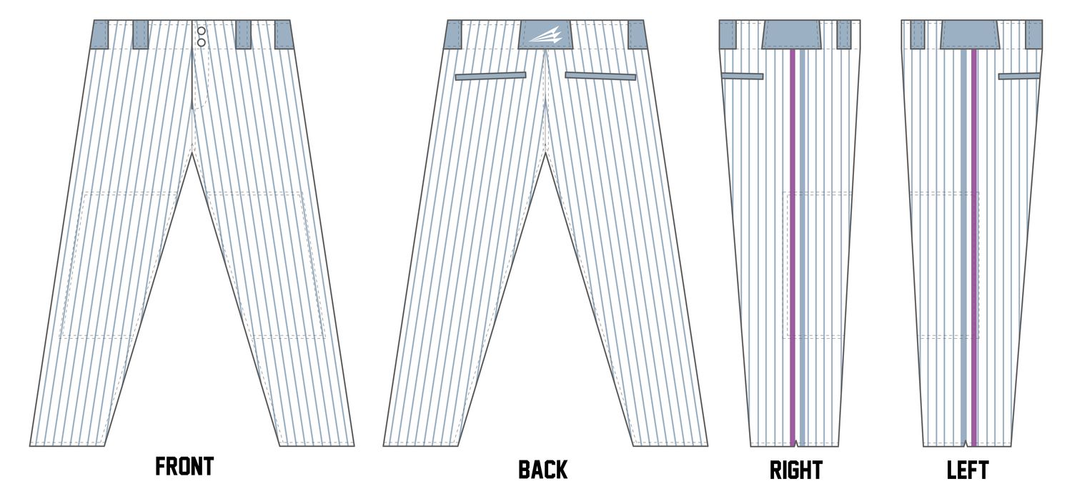 Pocono Mountains Baseball Club Custom Athletic Cut Baseball Pant #BP2