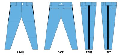 Ohio Glaciers Custom Athletic Baseball Pant #BP4
