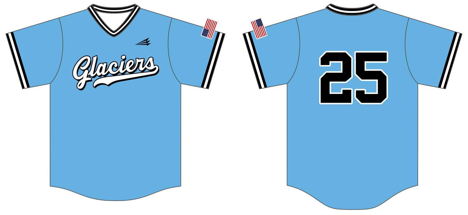 Ohio Glaciers Custom HexaFlex Baseball Jersey #J4B