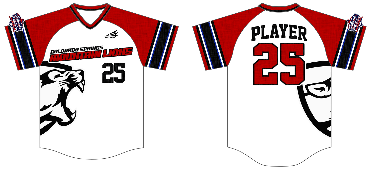 Colorado Springs Mountain Lions Custom BOA HexaFlex Baseball Jersey #J3