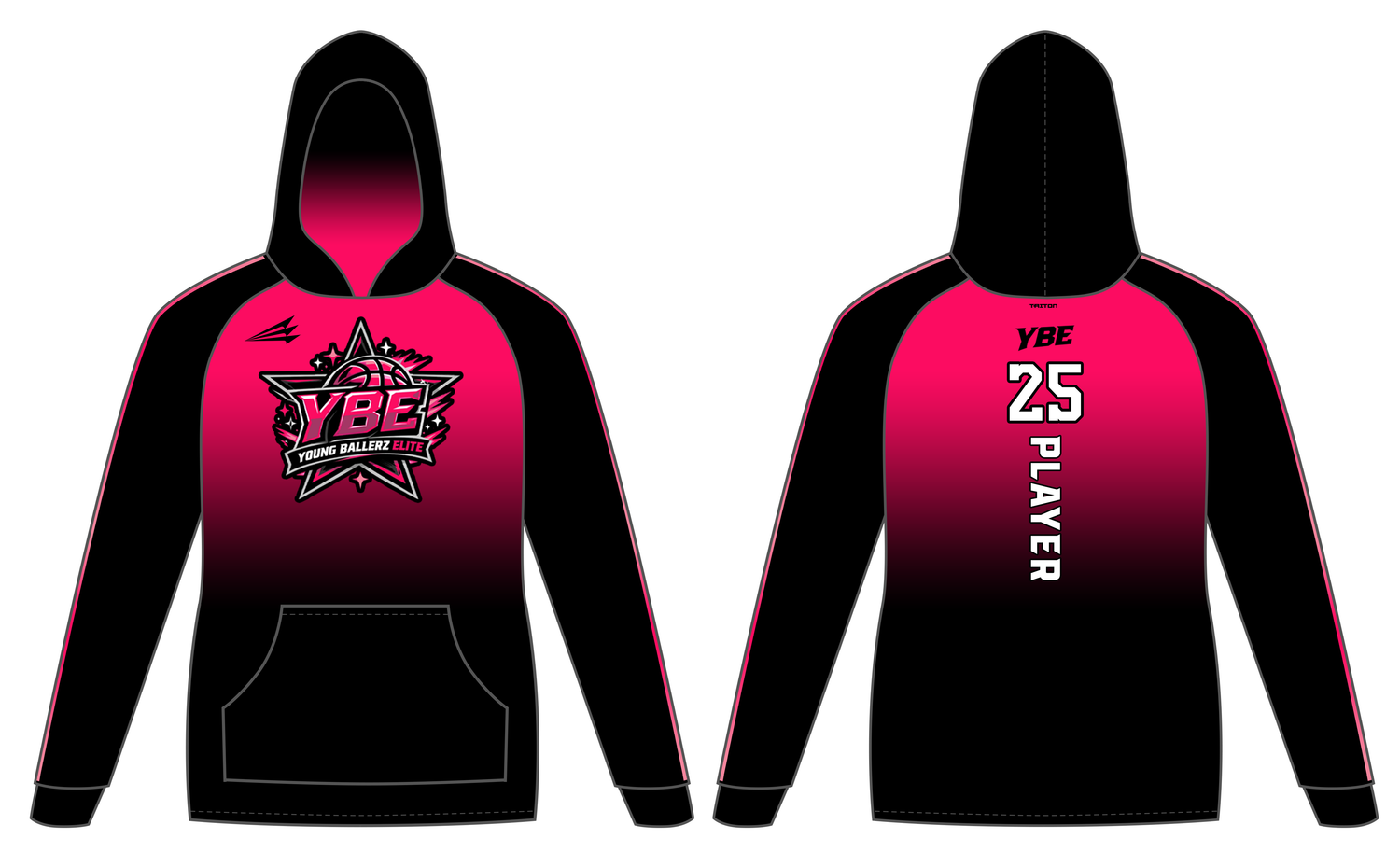 Young Ballerz Elite Custom Vulcan Hoodie #VH1