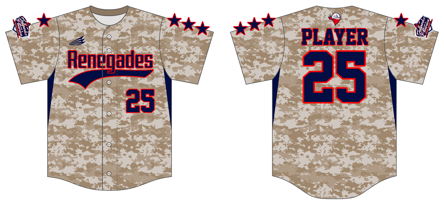 Renegades 13U Blue Custom HexaFlex Baseball Jersey #J2B