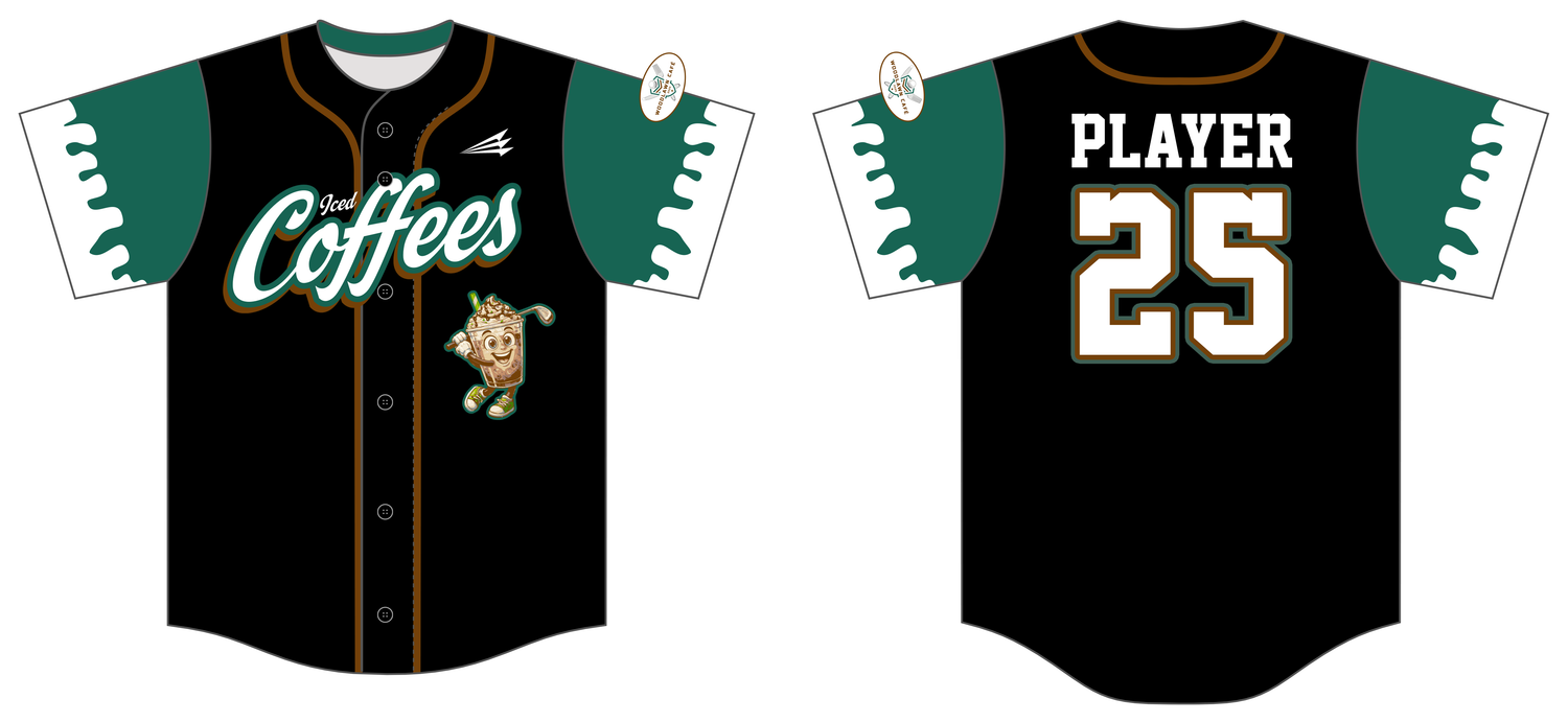 Iced Coffees Custom NanoDri Baseball Jersey #J5