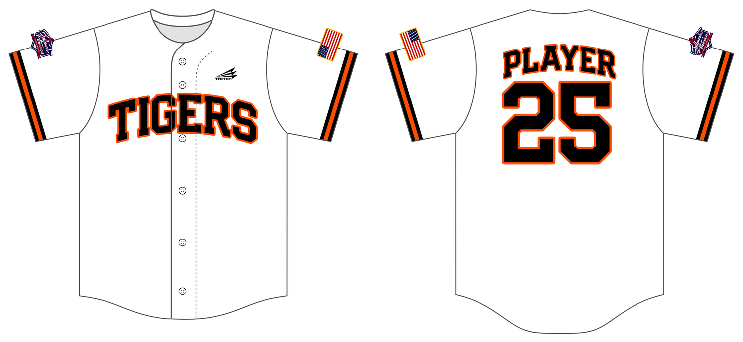 Rawlings Tigers 13U - Wehrfritz Custom HexaFlex Baseball Jersey #J2