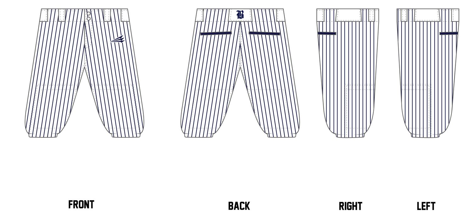 Rochester Beau Brummels Custom Knicker Baseball Pant #BP1d