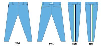 Grizzlies Custom Athletic Baseball Pant #BP9