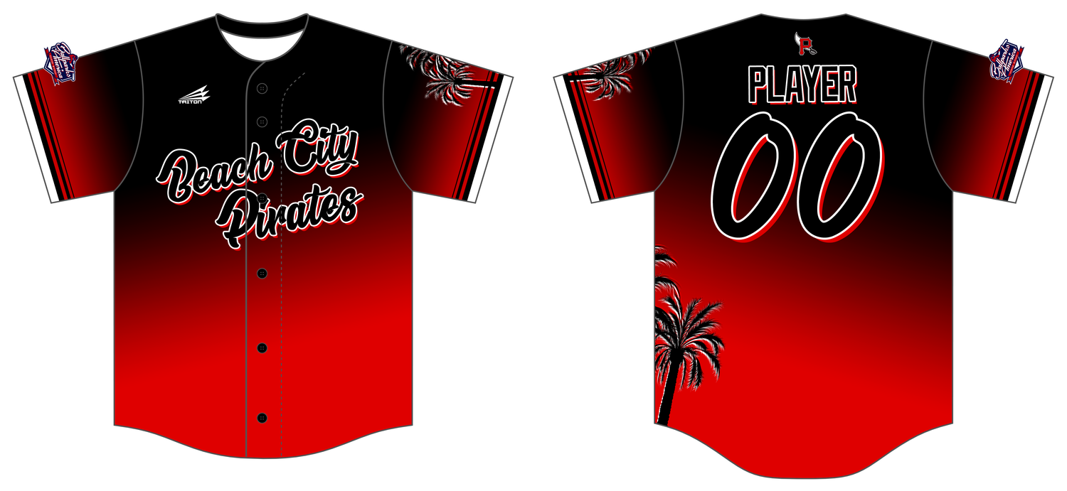 Beach City Pirates Custom HexaFlex Baseball Jersey #J1C
