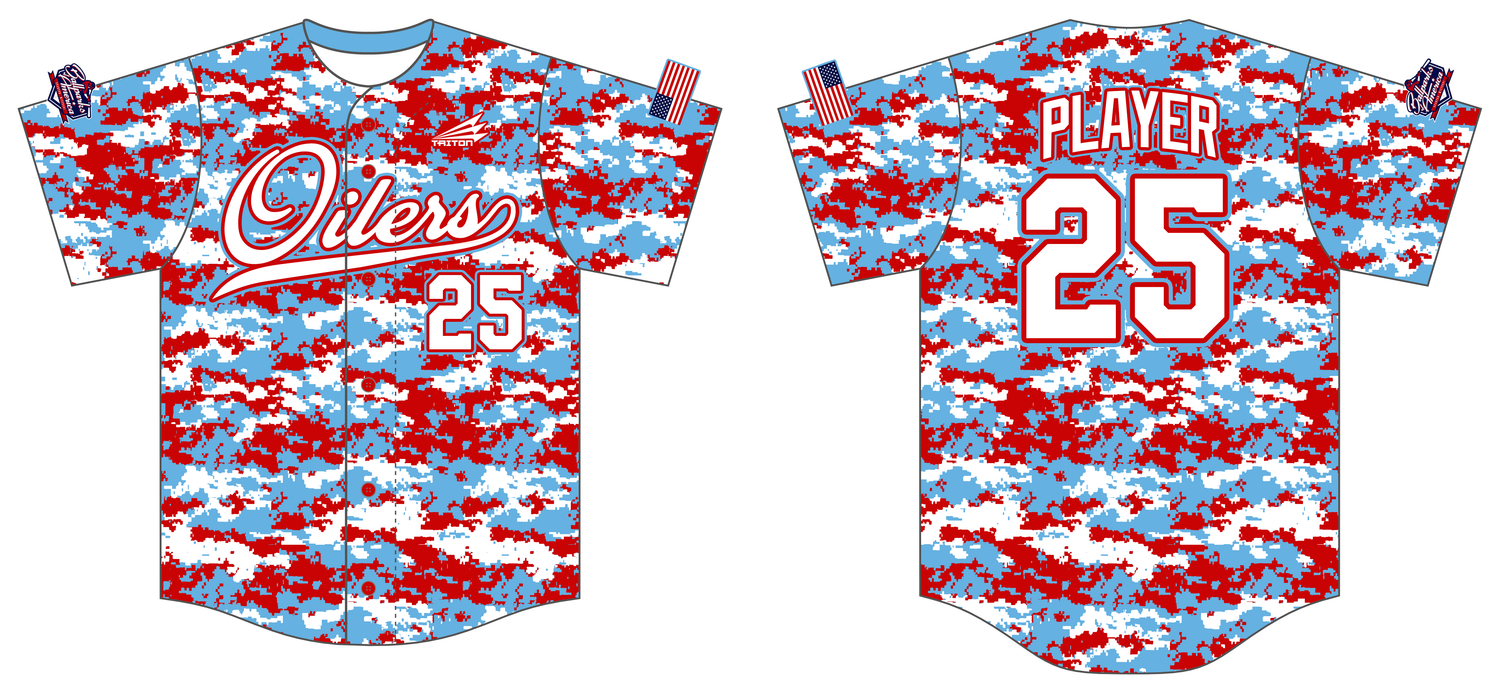 Kern County Oilers Custom HexaFlex Baseball Jersey #J1