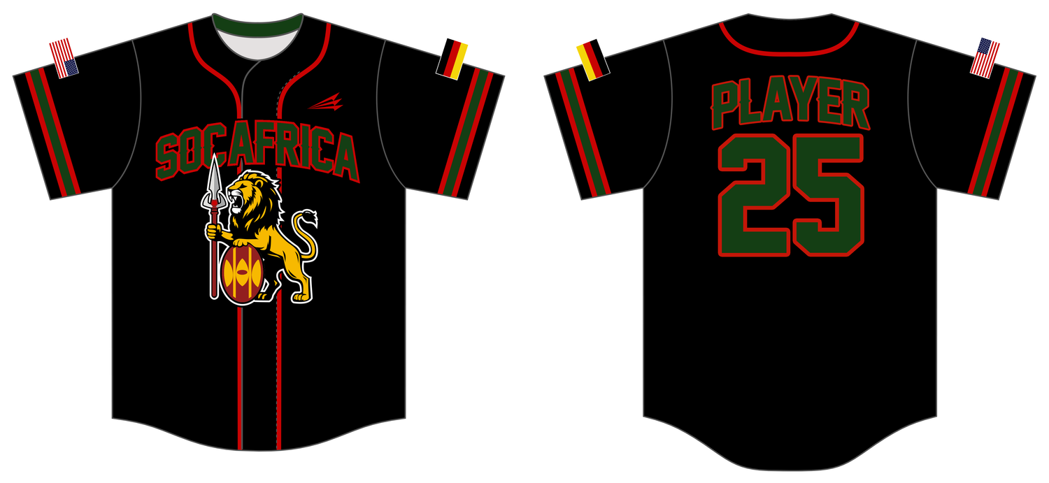 SOCAFRICA Custom NanoDri Baseball Jersey #J2B