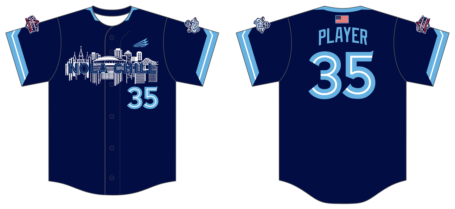 NOLA CHILL Custom HexaFlex Baseball Jersey #J2C