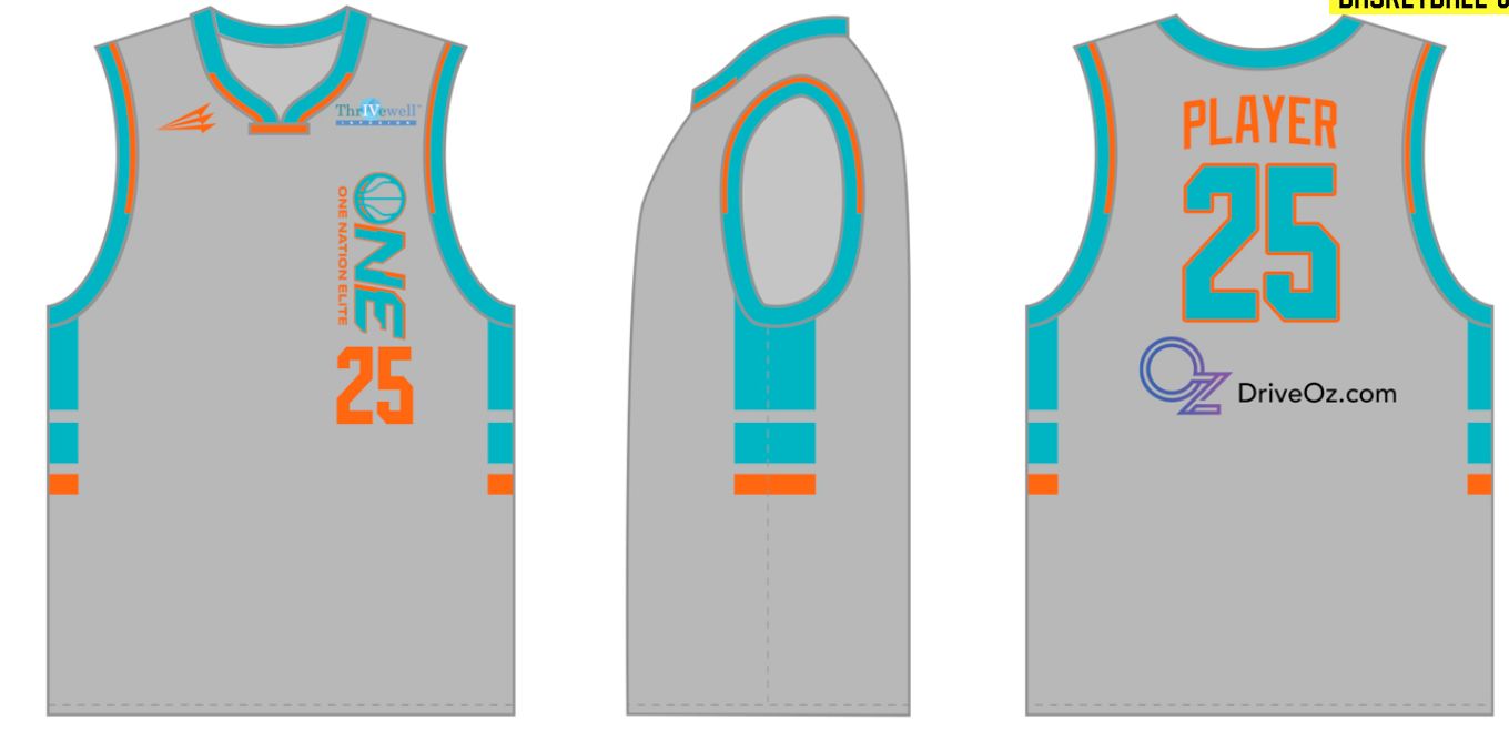 One Nation Elite Custom HexaFlex Basketball Jersey #J1B