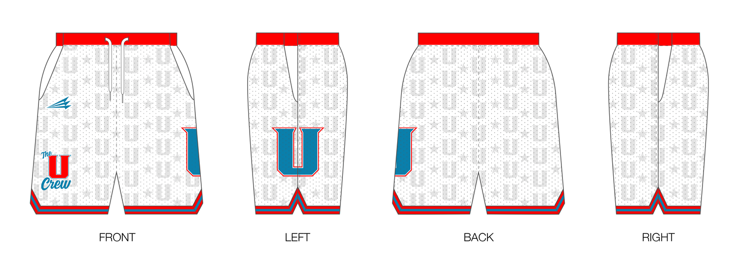 Unleashed Athletics Custom Retro Mesh Shorts #MS9C