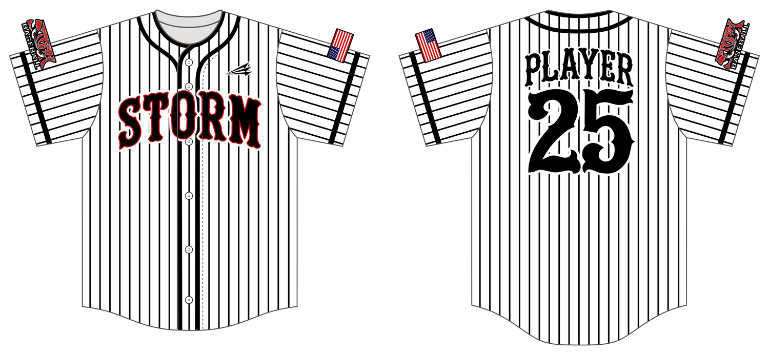 Storm (Kugler) Custom Hexaflex Baseball Jersey #J2