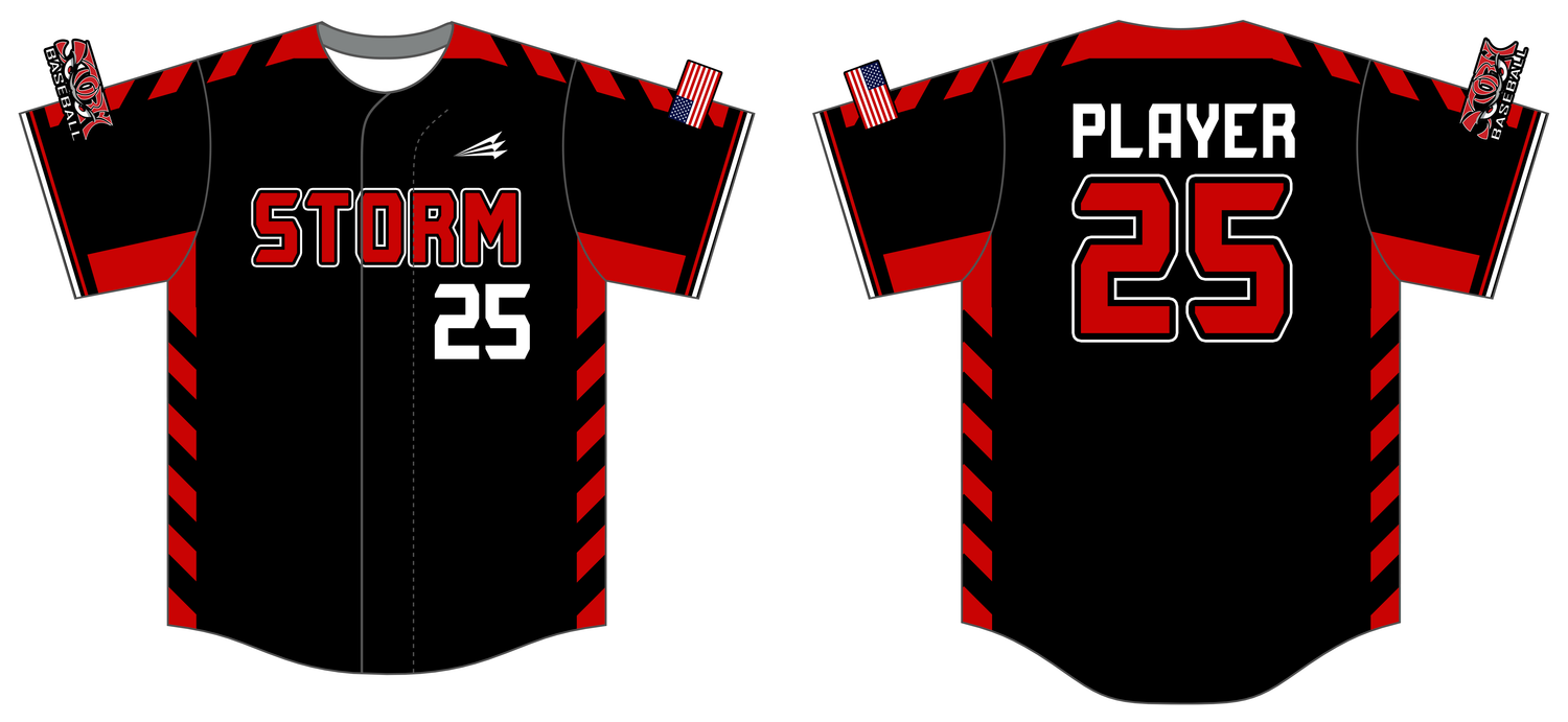 Storm (Kugler) Custom Hexaflex Baseball Jersey #J4