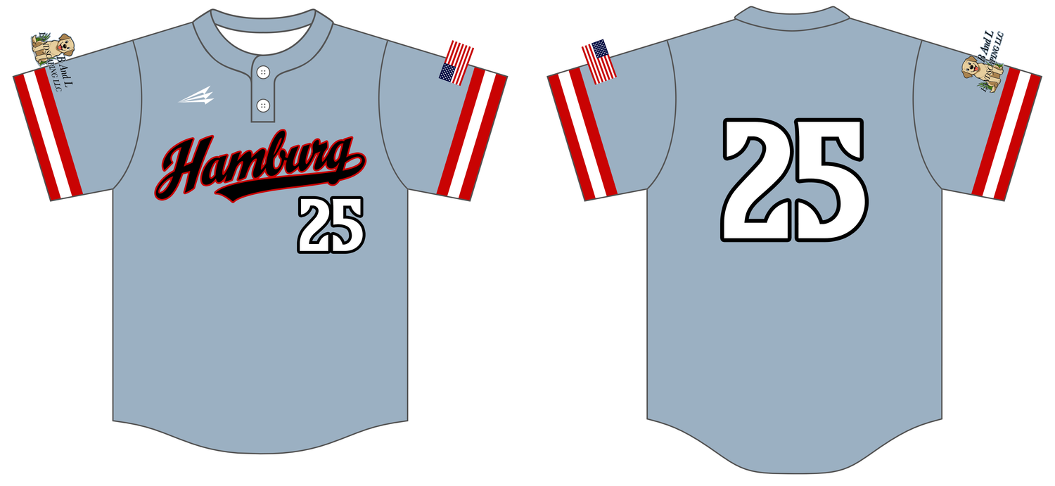 Hamburg Reds Custom HexaFlex Baseball Jersey #J3B