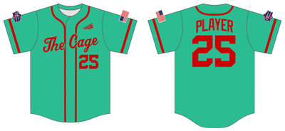 The Cage Red Custom HexaFlex Baseball Jersey #J1B