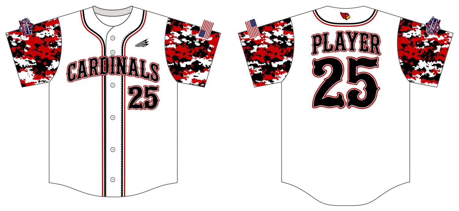 Belle Chasse Cardinals Custom HexaFlex Baseball Jersey #J1B