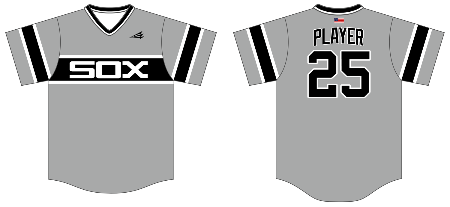 Kent White Sox Custom HexaFlex Baseball Jersey #J2F