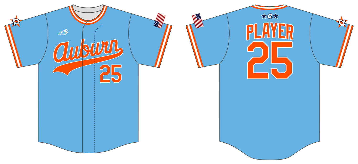 Auburn All Stars Custom HexaFlex Baseball Jersey #J7B