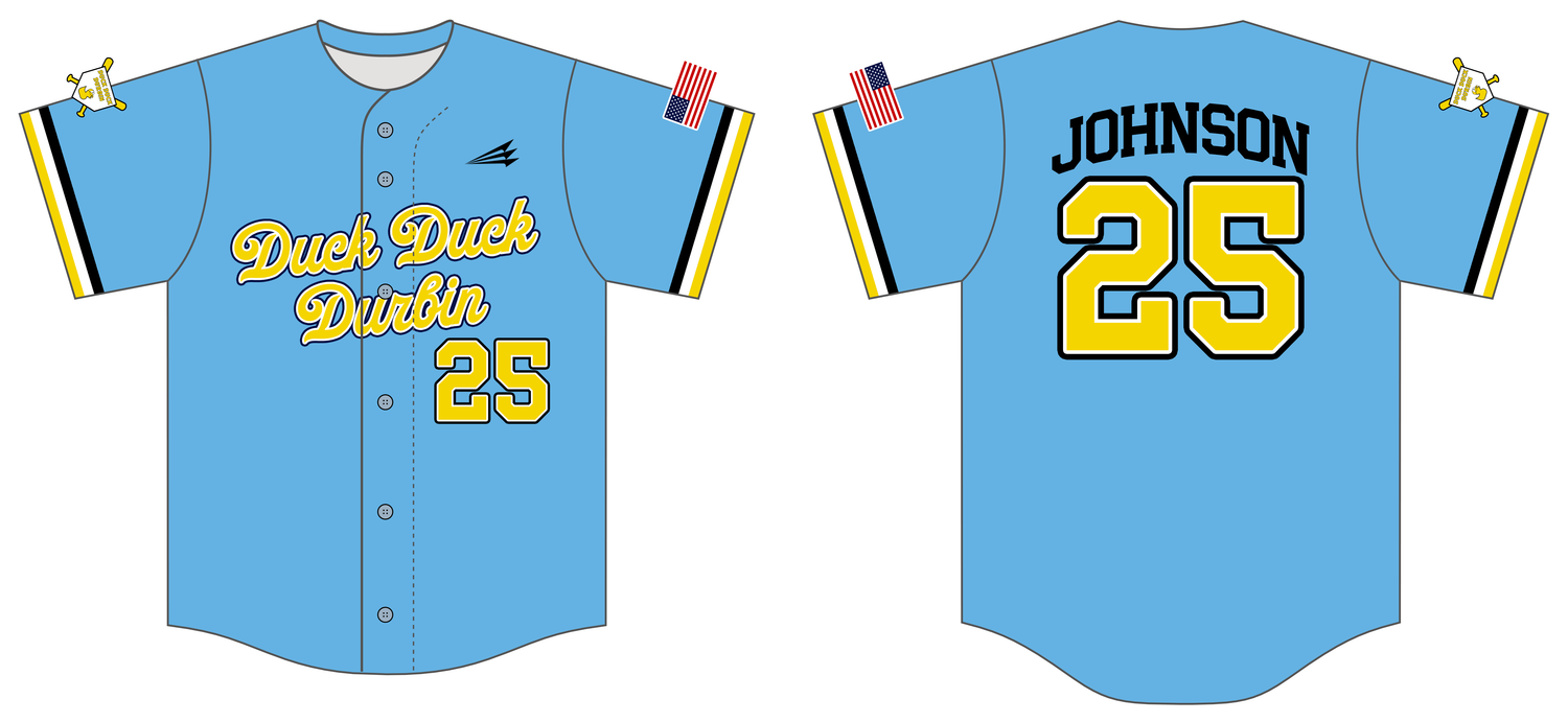 Duck Duck Durbin Custom HexaFlex Baseball Jersey #J1