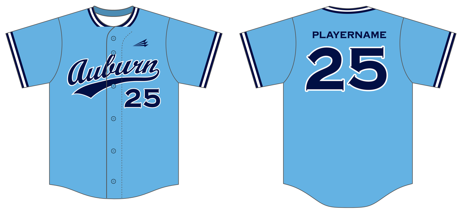 Auburn 11U All Stars Custom HexaFlex Baseball Jersey #J5d