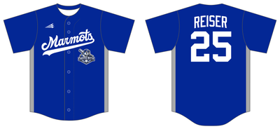 Crested Butte Marmots Custom HexaFlex Baseball Jersey #J7h