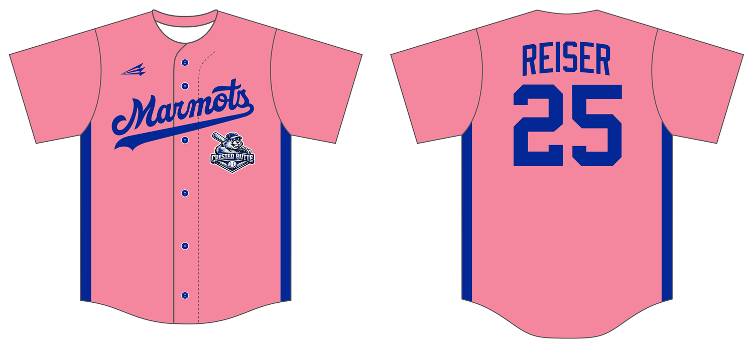 Crested Butte Marmots Custom HexaFlex Baseball Jersey #J7i