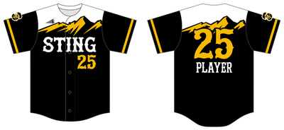 Sting Crawford 10U Custom HexaFlex Baseball Jersey #J3C