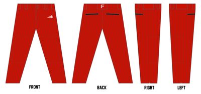 Fury Baseball (Witt) Custom Athletic Baseball Pant #BP4b