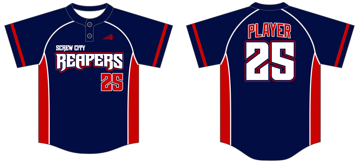 Screw City Reapers Custom HexaFlex Baseball Jersey #J1B