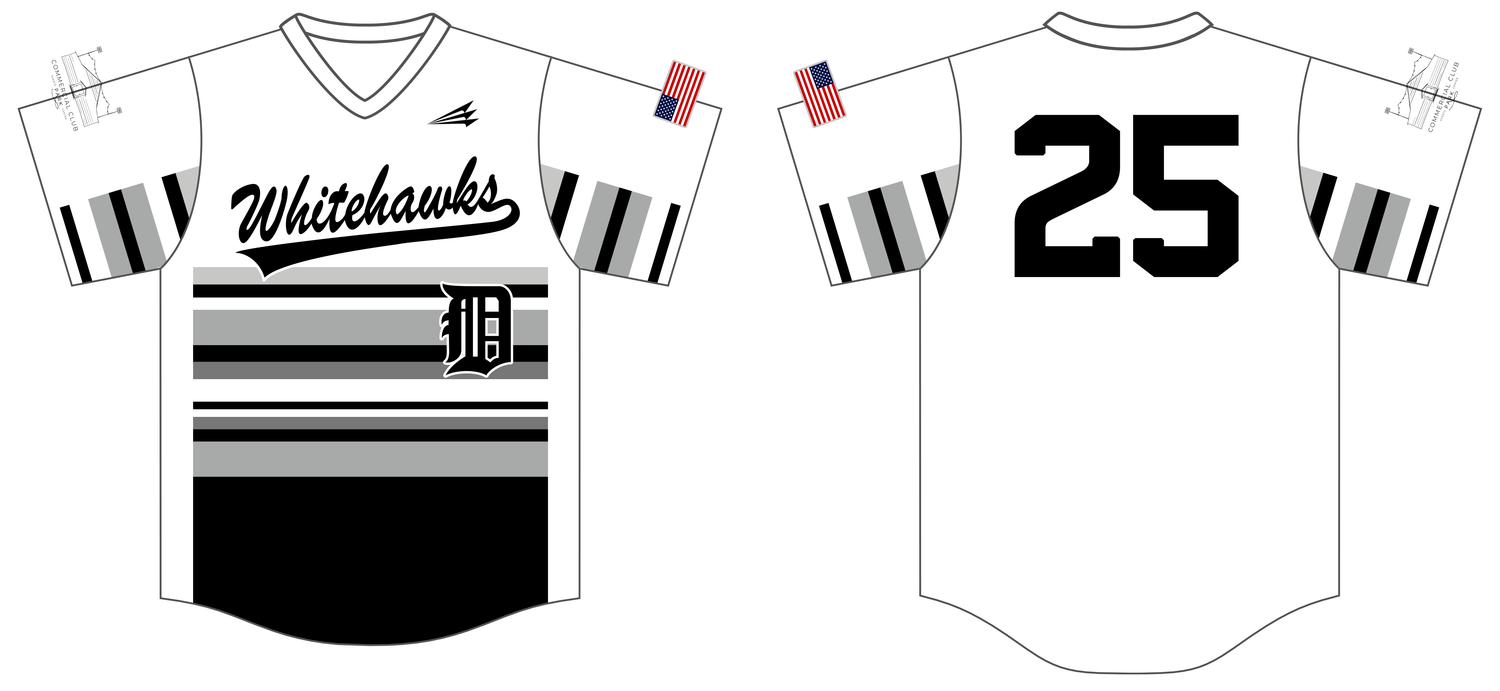 Dyersville Whitehawks Custom HexaFlex Baseball Jersey #J4