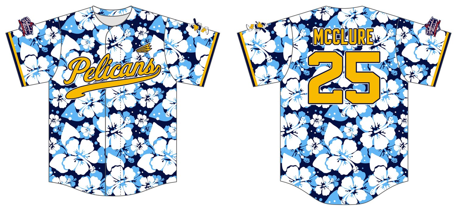 Pelicans Baseball Club Tanna Custom HexaFlex Baseball Jersey #J1b