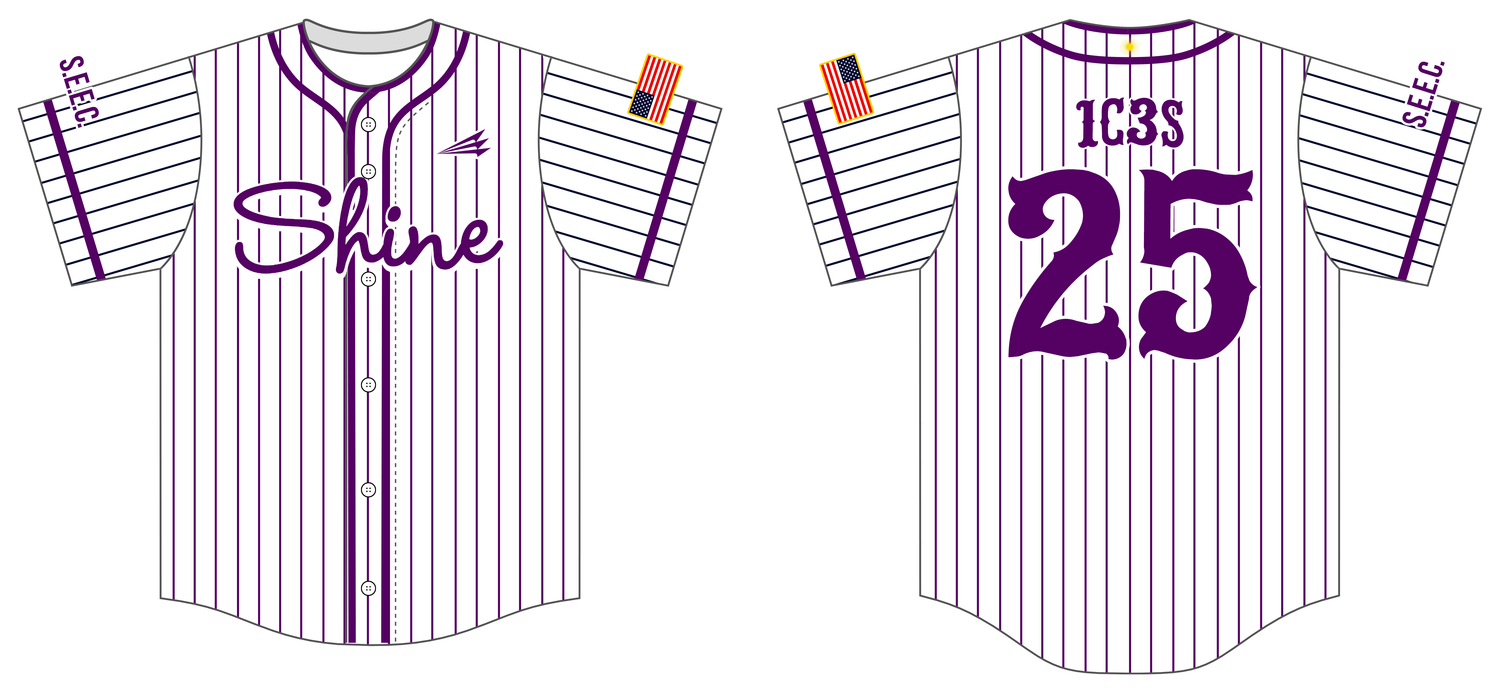 Shine Pediatrics &amp; Wellness Center Custom HexaFlexBaseball Jersey #J1