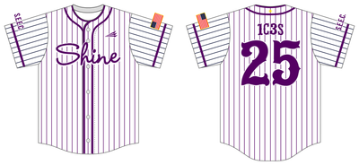 Shine Pediatrics &amp; Wellness Center Custom HexaFlexBaseball Jersey #J1
