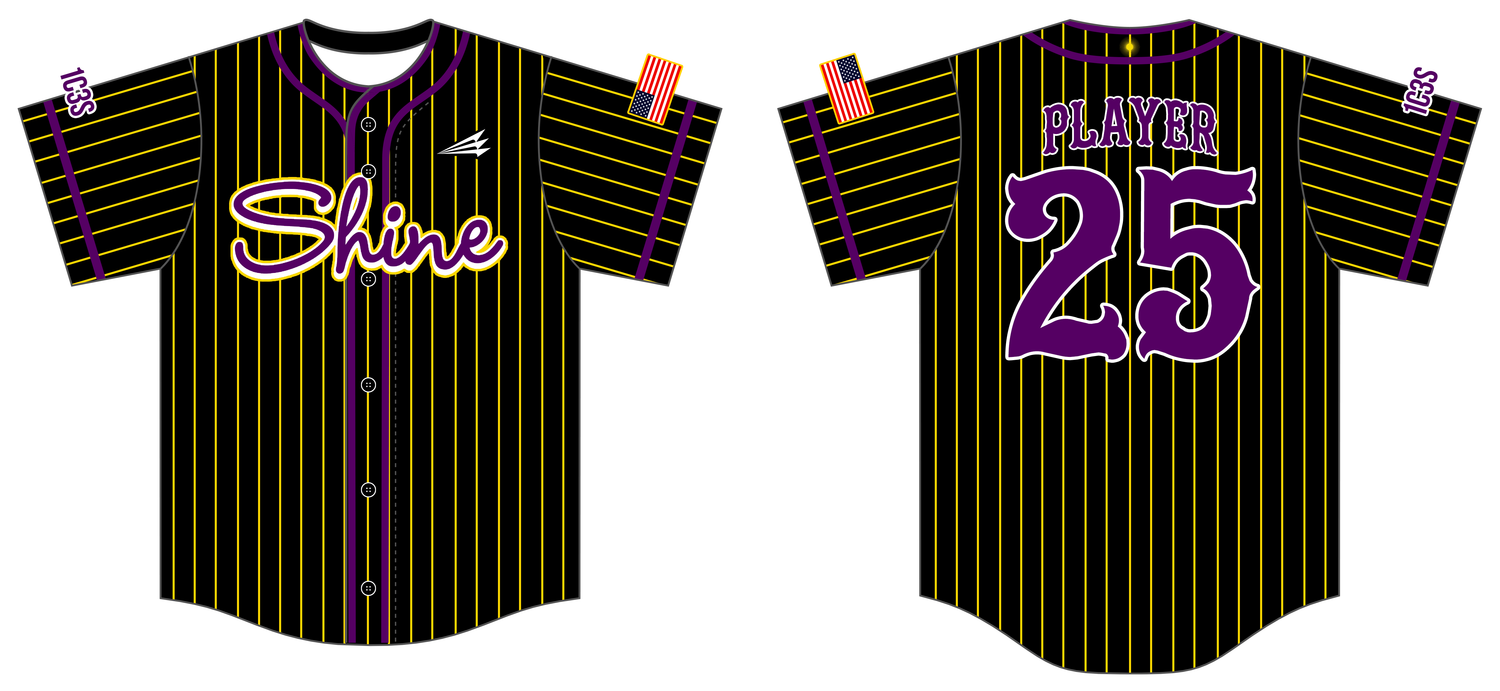 Shine Pediatrics &amp; Wellness Center Custom HexaFlexBaseball Jersey #J1C