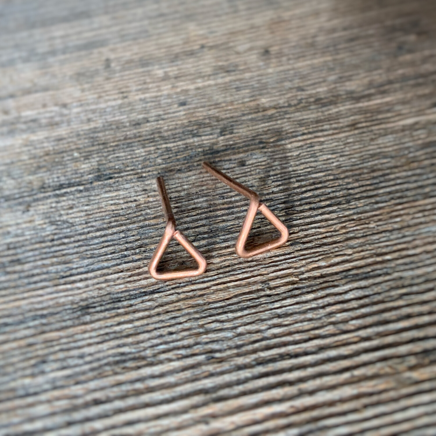 Triangle Copper Studs