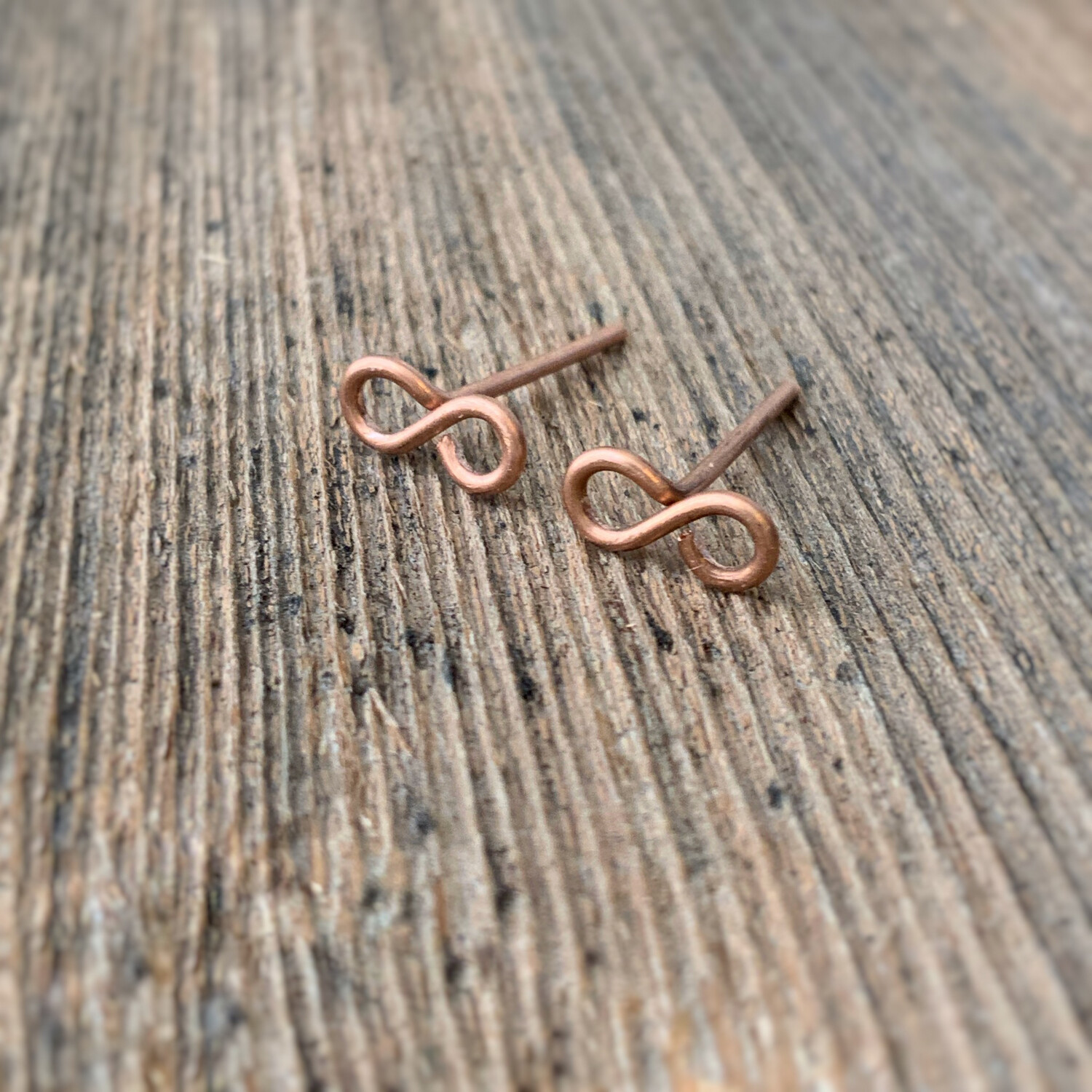 Infinity Copper Studs