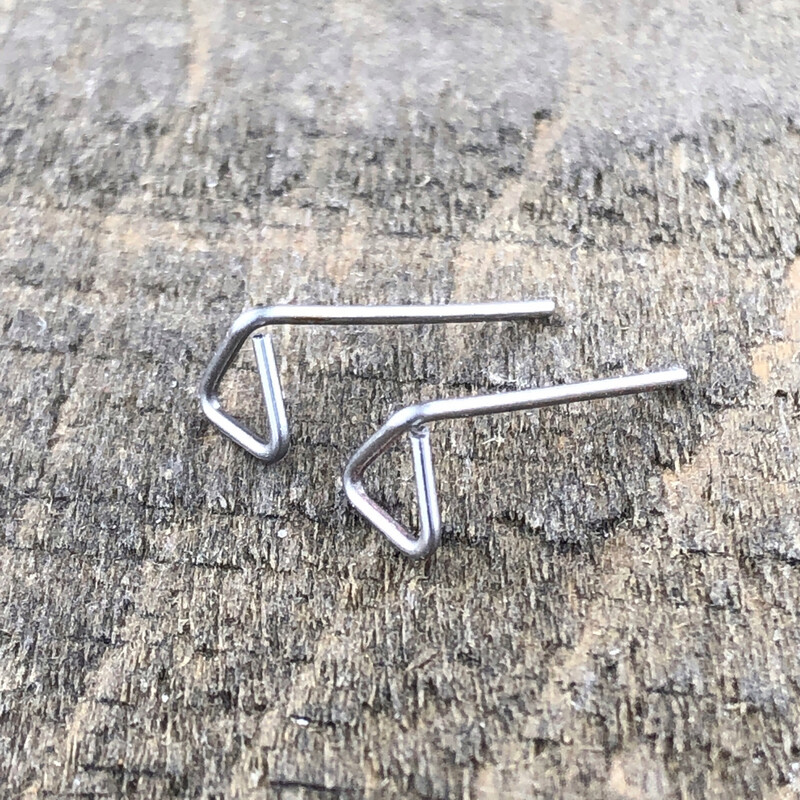Triangle Studs, Stainless Steel