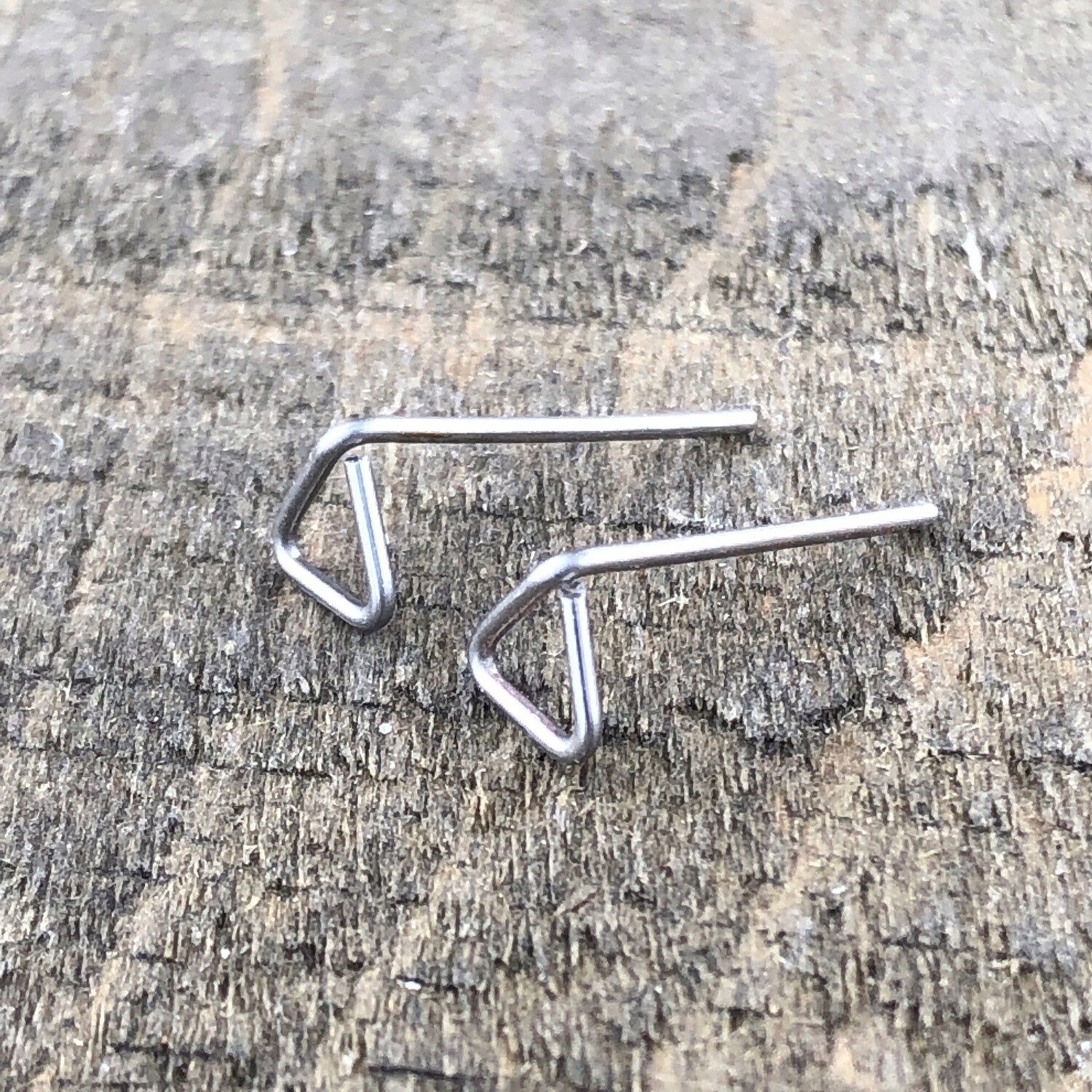 Triangle Studs, Stainless Steel
